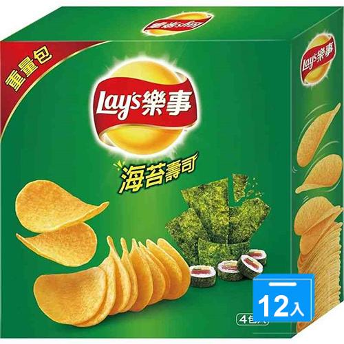 樂事家庭號海苔壽司洋芋片*12