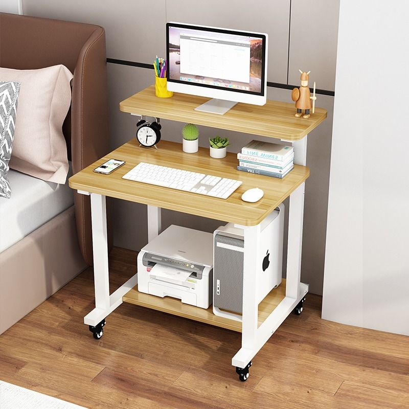移動電腦桌 小戶型電腦桌臺式家用單人60cm簡約桌迷你多功能臥室寫字桌可移動