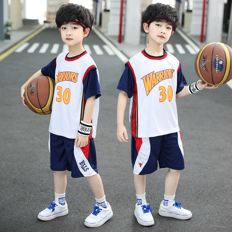 【免運】男童夏裝籃球服2021夏季新款兒童中大童男孩洋帥氣短袖運動服套裝 全館免運