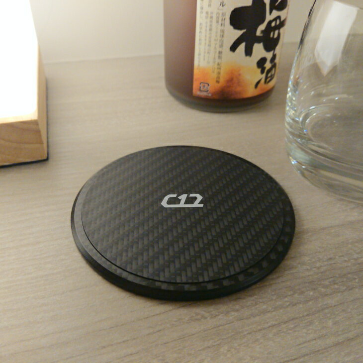 C12 碳纖維經典杯墊