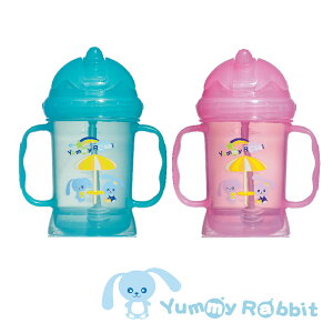 亞米兔YummyRabbit 幼兒學習喝水杯 240cc 藍色/粉色
