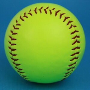 慢速壘球 PVC縫線大壘球(螢光綠)，一個入(定120) 大壘球