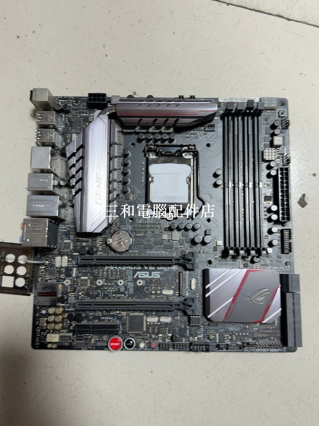 華碩ROG MAXIMUS VIII GENE Z170 處理器支援6 7代 DDR4 四槽 PCI-E 3.0 M.2 輕微使用痕跡 功能正常