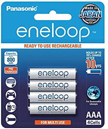 日本製 Panasonic eneloop 充2100次 4號AAA低自放電充電電池,密封4入裝,送電池盒