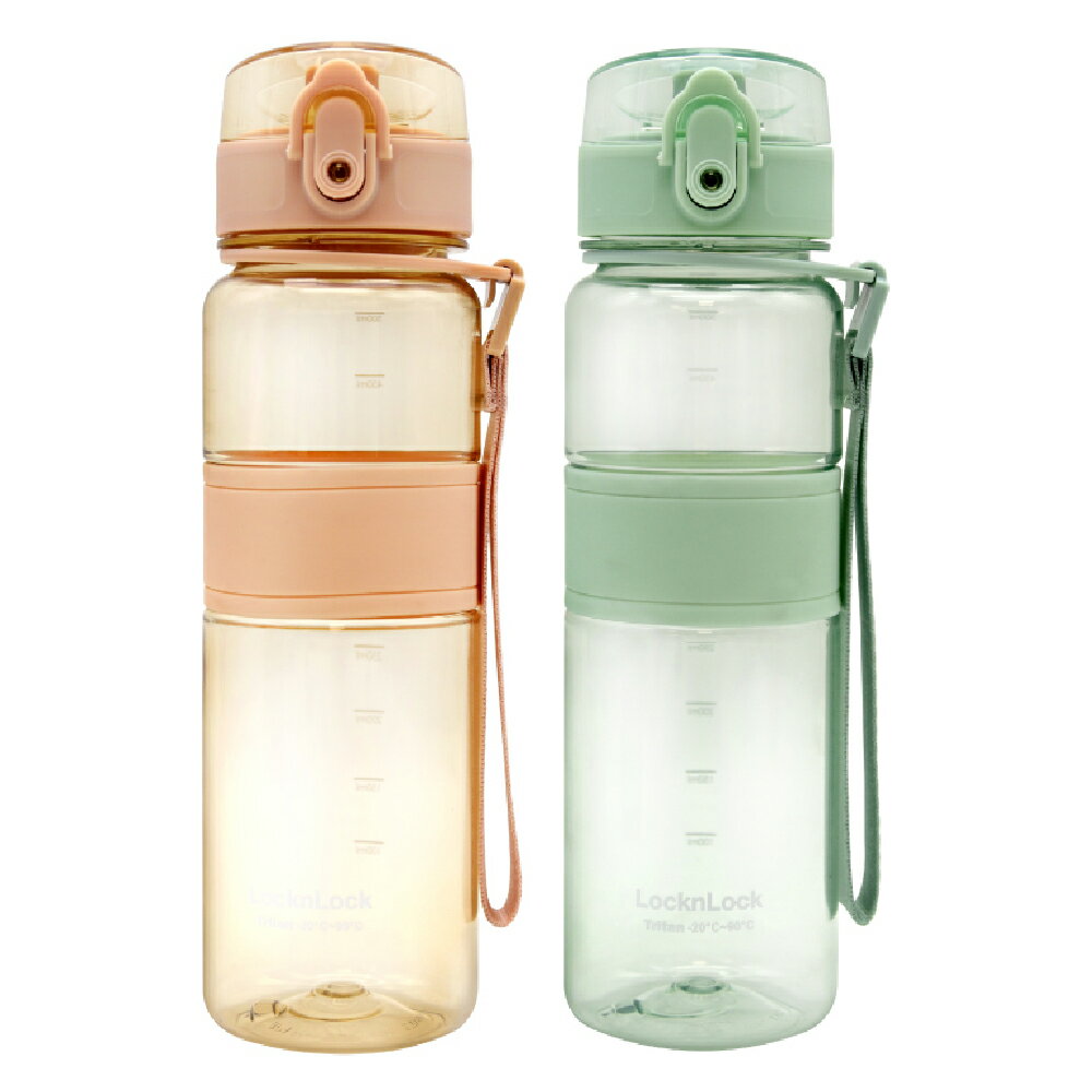 LocknLock 樂扣樂扣 優質BisFree 耐熱 隨身 冷水瓶 彈跳蓋 附掛帶 500ml /個  ABF-531系列【領券滿額再折千12/31止】【領券滿額再折千12/31止】