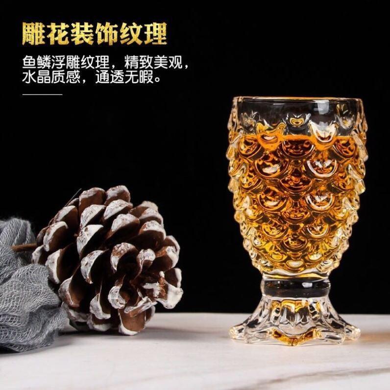 ins風網紅美人魚尾玻璃杯魚鱗杯雞尾酒杯奶昔杯果汁杯創意浮雕杯