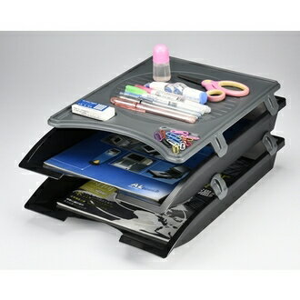 雙鶖FLYING 彩姿 二層公文架 & 多功能置物盤 /組 LT-1078