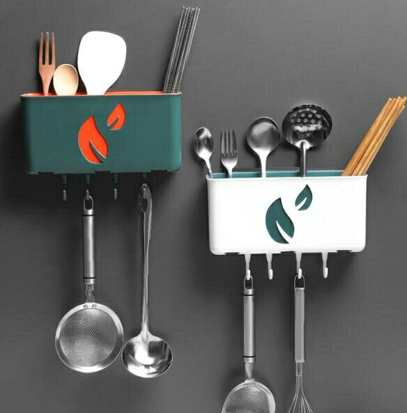 餐具收納盒 筷子簍廚房置物架筷筒家用放勺子壁掛瀝水籠收納盒