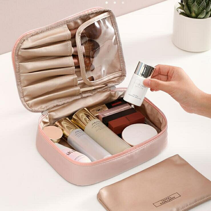化妝箱 網紅化妝包小號便攜韓國簡約洗漱包收納盒大容量女化妝袋
