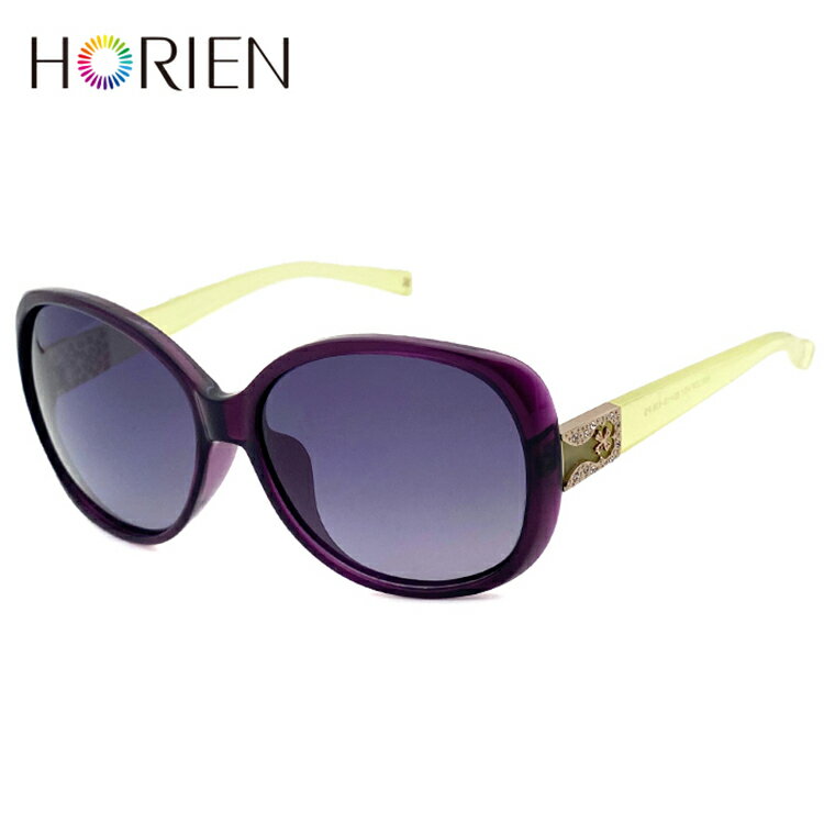 HORIEN海儷恩 簡約鑲鑽浪漫偏光太陽眼鏡 抗UV400 (HN 1207 H01) 1