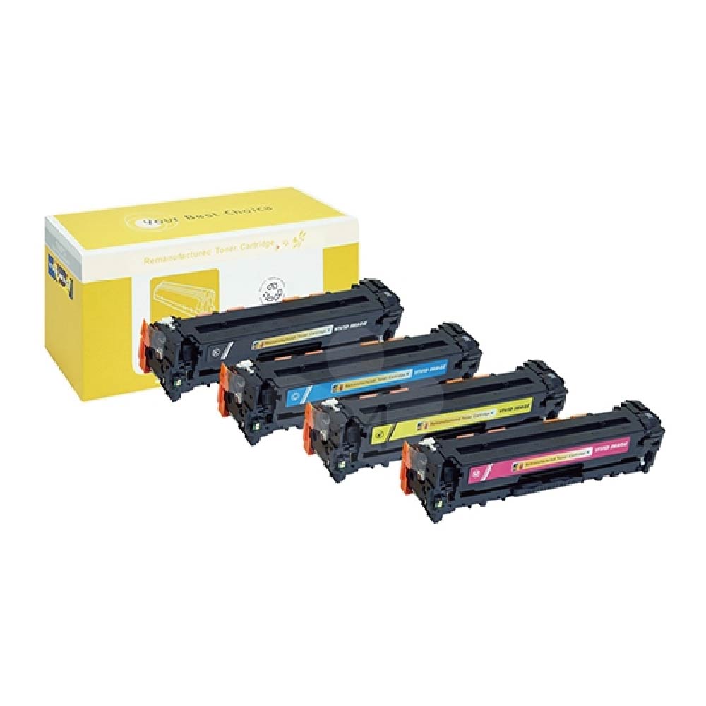 向日葵 HP 環保 碳粉匣 (適用Color LaserJet CM1415fn / CM1415fnw ; Color LaserJet Pro CP1525nw) 四色組/組 CE320A / CE321A / CE322A / CE323A (128A)