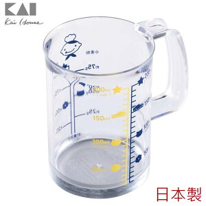 asdfkitty*日本製 貝印 小廚師 量杯-200ml-粉類.液體都可量-可用於洗碗機和烘碗機-日本正版商品