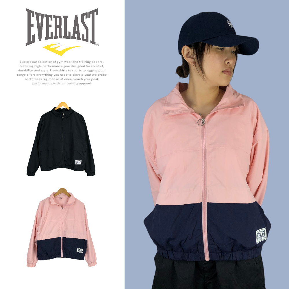 【滿千折百】EVERLAST 外套 兩色 立領 運動 風衣外套 女 4152116120 4152116141