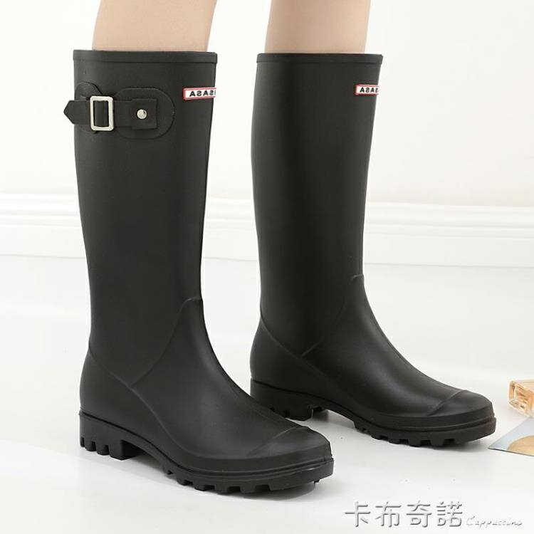 韓國雨鞋女士高筒防水鞋女成人長筒雨靴馬丁膠鞋水靴防滑
