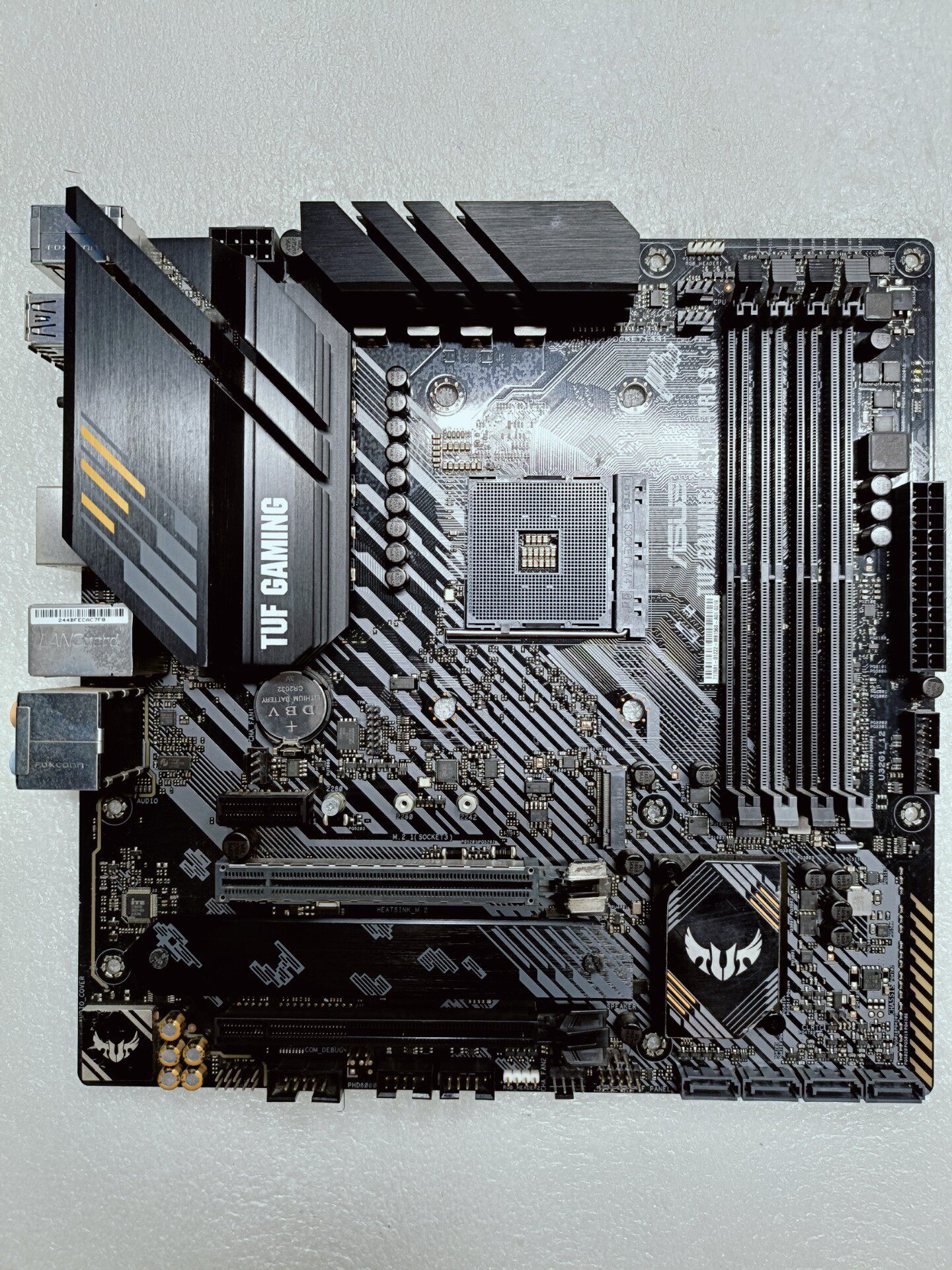 華碩TUF GAMING B450M-PRO S主機板 電競主機板 AM4腳位 拆機良品 功能正常 附擋板 支援RGB