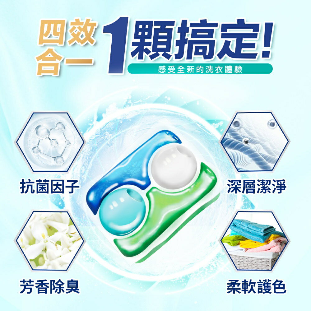 Ka 日本王子菁華 4合1 四色抗菌洗衣膠囊 洗衣球 洗衣凝膠球 洗衣膠球 -240顆_箱購_(20顆x12盒) 日本原裝進口 2