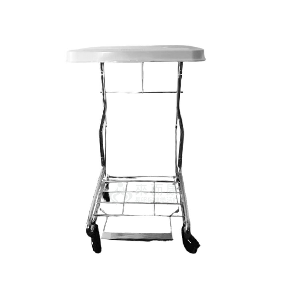 來而康 腳踏式 四角型 污衣車 WH-5829 不銹鋼款 ABS蓋板 油壓棒型 污衣 髒衣 收集車 WH5829