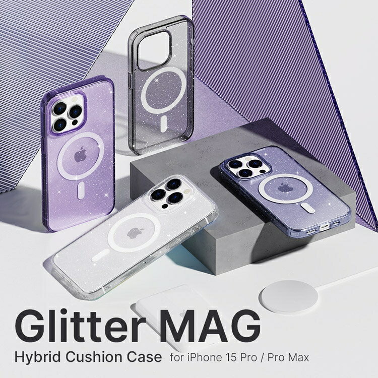 預購 手機殼 防摔殼 JTL iPhone 15 Pro 6.1吋 Glitter Mag 雙料磁吸防摔殼【愛瘋潮】【APP下單最高22%點數回饋】