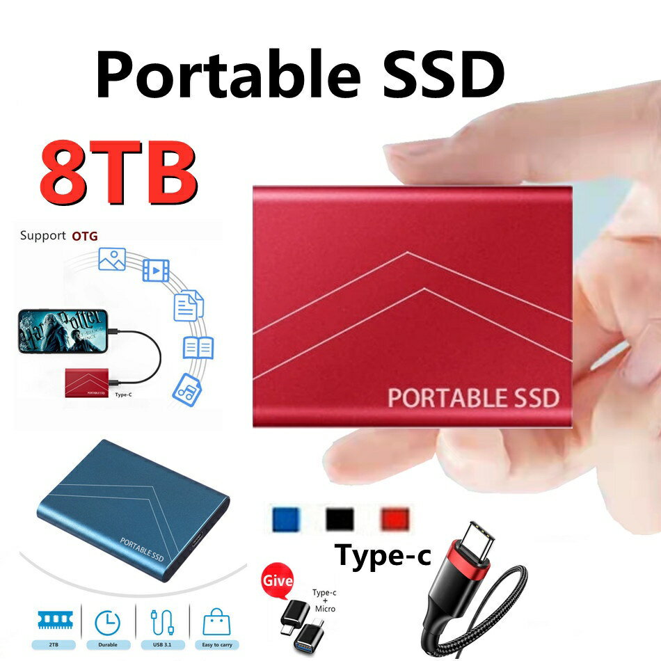 固態硬碟SSD 迷你高速3.1介面2TB 4TB 8TB 16TB移動硬碟
