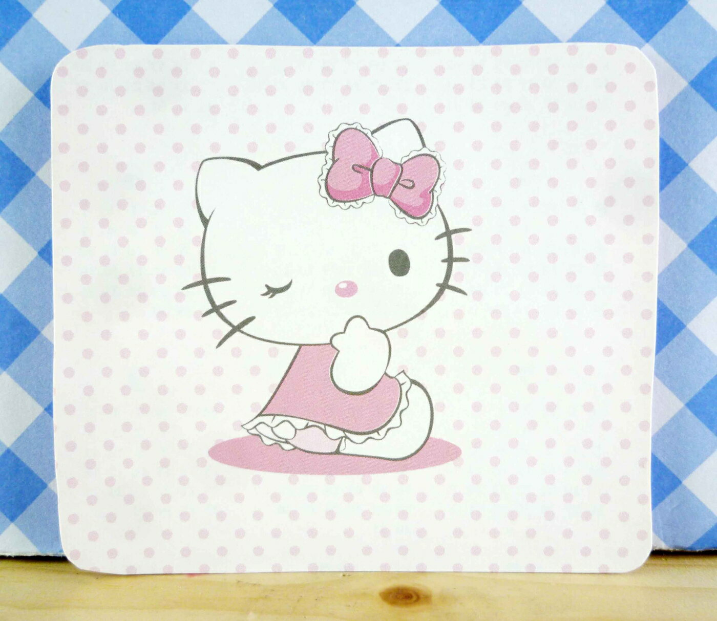 【震撼精品百貨】Hello Kitty 凱蒂貓 kitty小卡片 KITTY側坐 震撼日式精品百貨