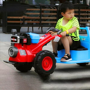 兒童手扶拖拉機電動玩具車可坐人小孩寶寶汽車車超大號四輪貝多奇