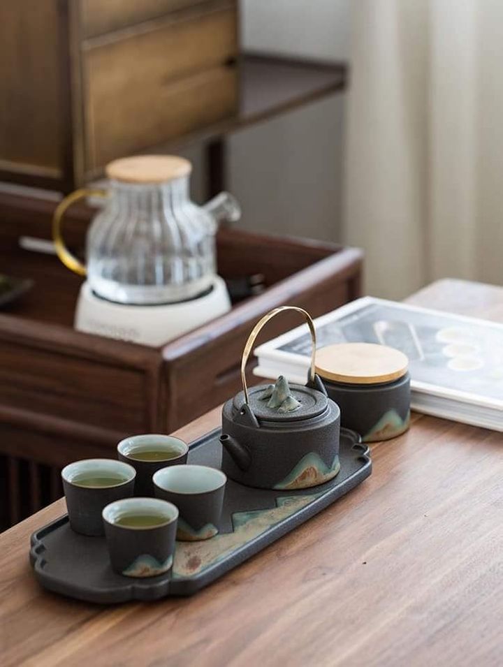 日式遠山精緻提梁壺禮品茶具套裝