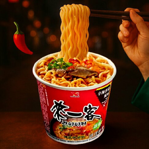 《 Chara 微百貨 》 統一 來一客 辛辣香菇風味 69g 團購 批發 杯麵 辛拉麵 0