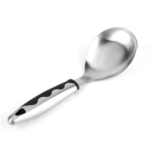 QP柄不銹鋼飯勺飯瓢鍋鏟飯殼INOX認證廚房烹飪工具用具廚具米飯勺