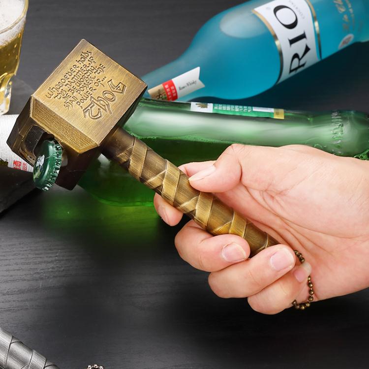 創意雷神之錘磁力啤酒開瓶器復古錘子汽水啟瓶器起子趣味開酒器「限時特惠」