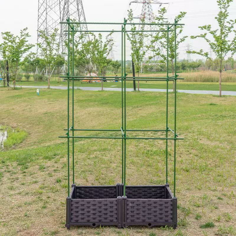 園藝爬藤架 種植箱 植物支架 家用戶外屋頂陽臺種花種菜箱