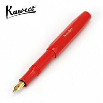 預購商品 德國 KAWECO CLASSIC Sport 系列鋼筆 0.7mm 火紅 F尖 4250278611514 /支