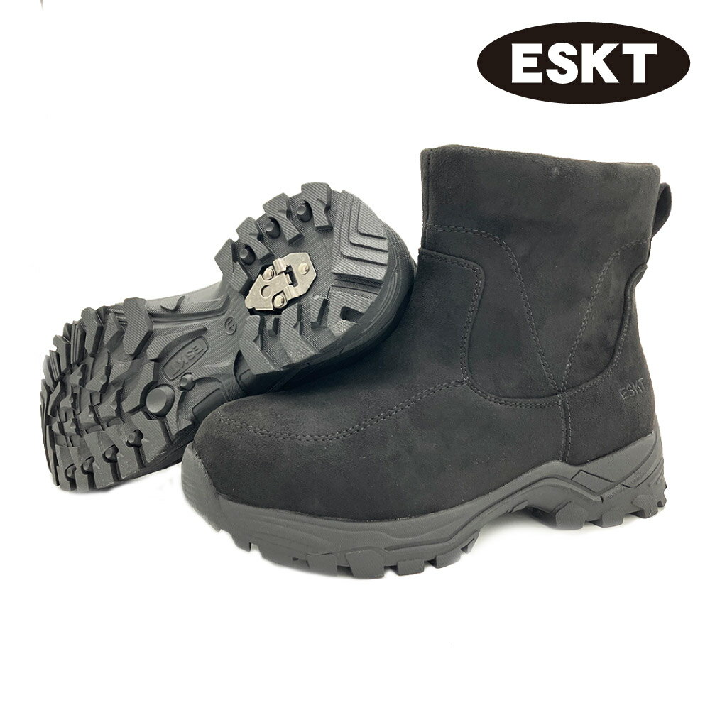 ESKT 男短筒雪鞋 SN267｜黑(40-46) 賞雪適用