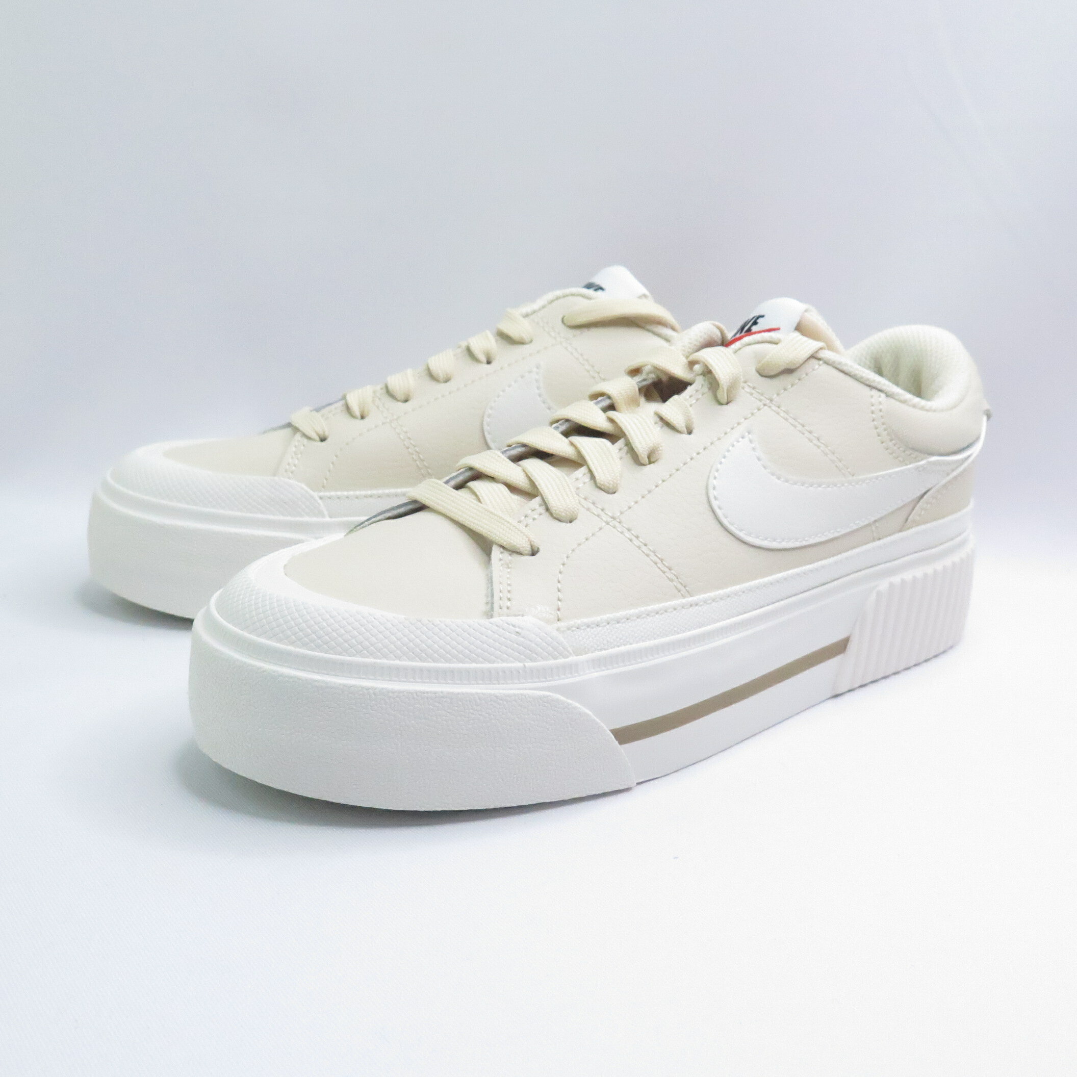 NIKE DM7590200 W Court Legacy Lift 女款 休閒鞋 厚底 米白奶茶【iSport愛運動】