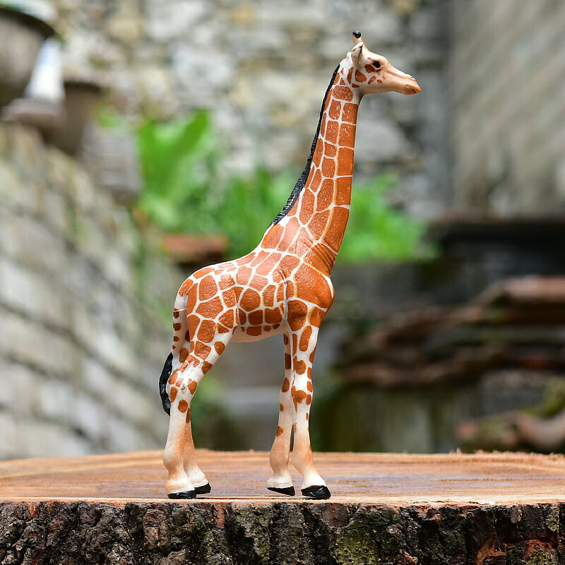 長頸鹿模擬動物模型玩偶野生動物實心環保塑膠擺件兒童玩具