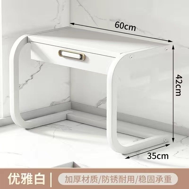 免運 微波爐架帶抽屜廚房置物架宿舍浴室置物架微波爐架子家用電烤箱-快速出貨