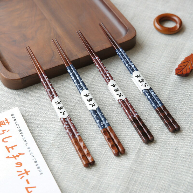 高端紅木筷子家用實木日式尖頭極細高檔防滑耐高溫精品原木質餐具