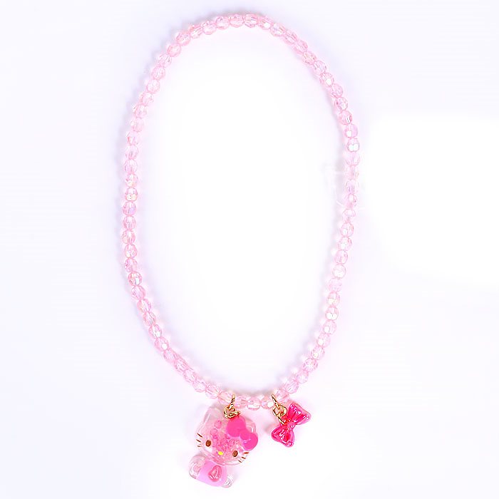 大賀屋 日貨 hello kitty 項鍊 兒童項鍊 兒童飾品 兒童禮品 玩具 三麗鷗 kt 正版 J00016339