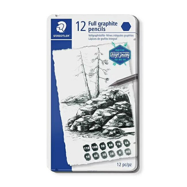 STAEDTLER施德樓頂級全石墨鉛筆12入 MS100 G-M12