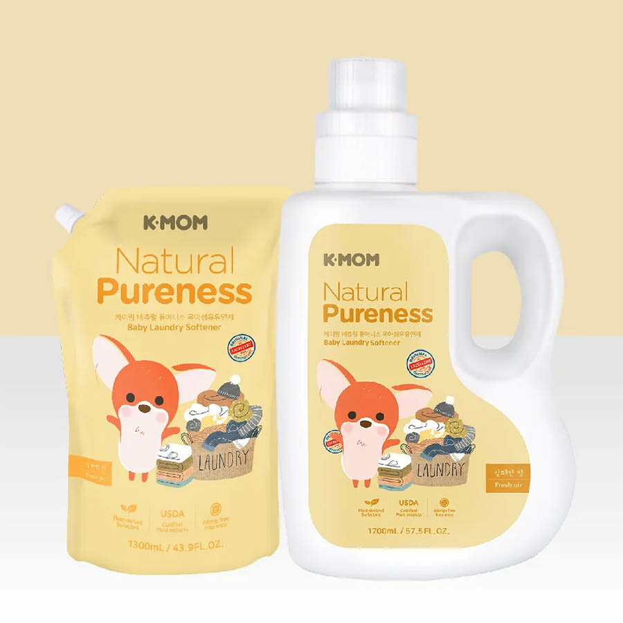 【韓國 MOTHER-K】有機植萃嬰幼兒洗衣精 (瓶裝1700ML / 袋裝1300ML)