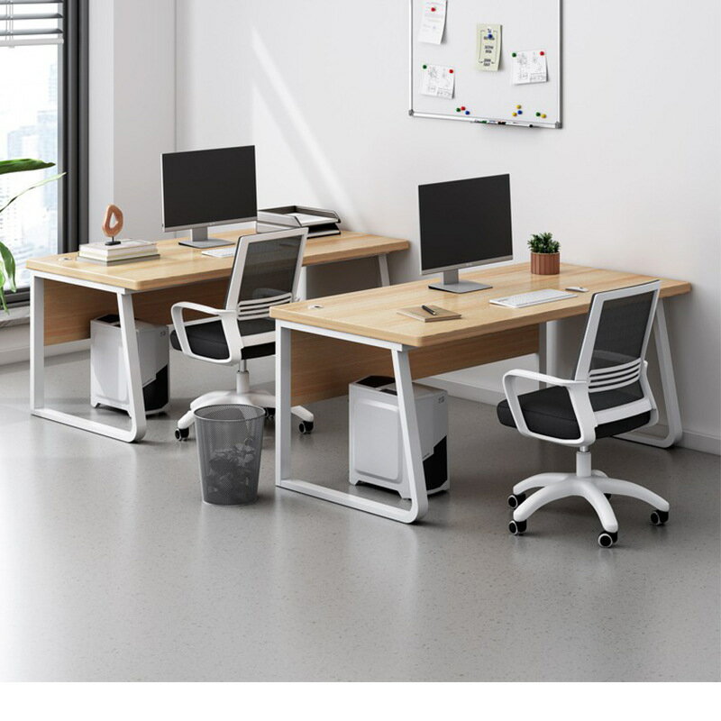 電腦桌 辦公桌 辦公桌工位簡約現代單人職員工作桌辦公室桌椅組合電腦桌臺式家用