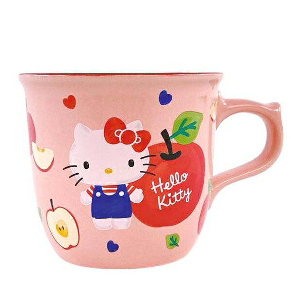 【震撼精品百貨】凱蒂貓_Hello Kitty~日本SANRIO三麗鷗HelloKitty陶瓷馬克杯 300ml (蘋蘋安安)*87608