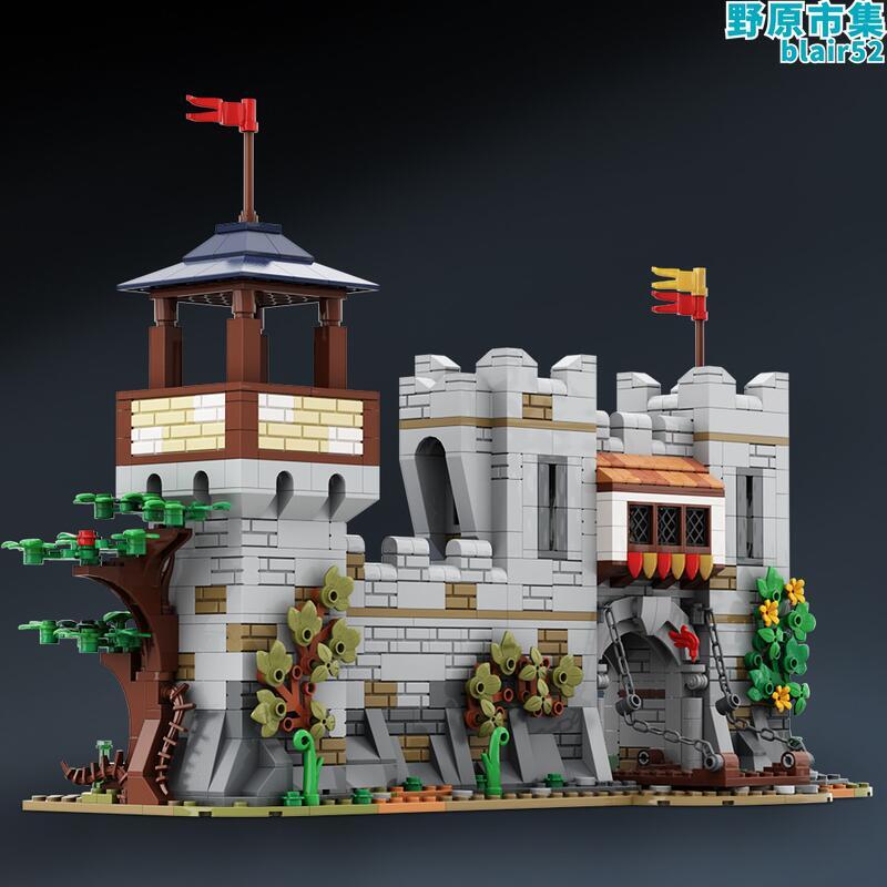 獅王城堡積木玩具MOC-137562城堡建築拼搭積木小顆粒相容樂高積木