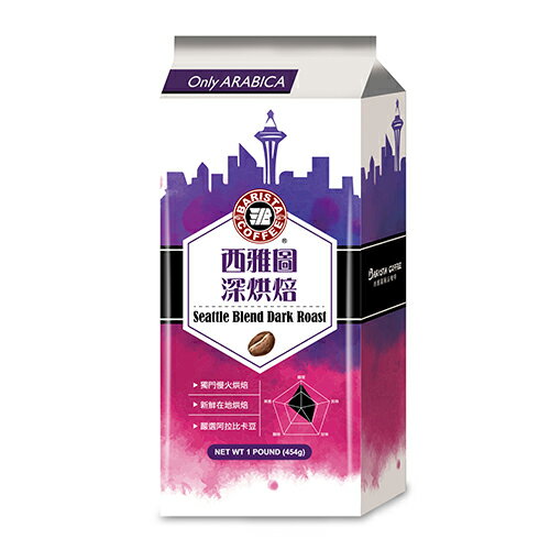 西雅圖 深烘焙綜合咖啡豆(454G)【愛買】