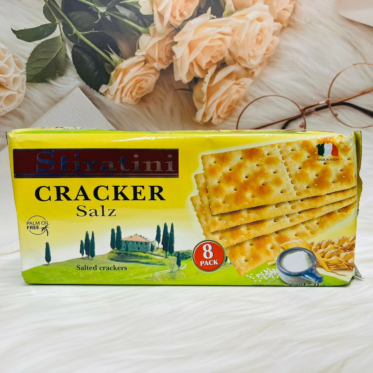 義大利 Stiratini Cracker蘇打餅 250g 橄欖油迷迭香風味/芝麻風味/經典原味 多款風味供選｜全店$299 全家取貨免運｜滿額折500｜APP下單最高賺19%點數⚡