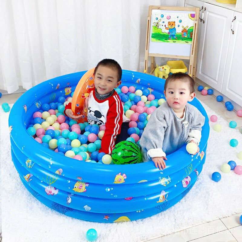 APP下單享點數9%｜兒童充氣海洋球池家用寶寶嬰兒玩具可咬室內圍欄波波池小孩1-2歲3