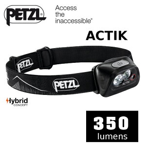 【速捷戶外】PETZL E99FA00(黑) 高亮度LED頭燈(350流明)ACTIK, 登山露營戶外夜間照明