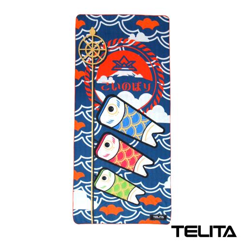 TELITA日式和風滿版印花海灘巾(鯉魚旗)