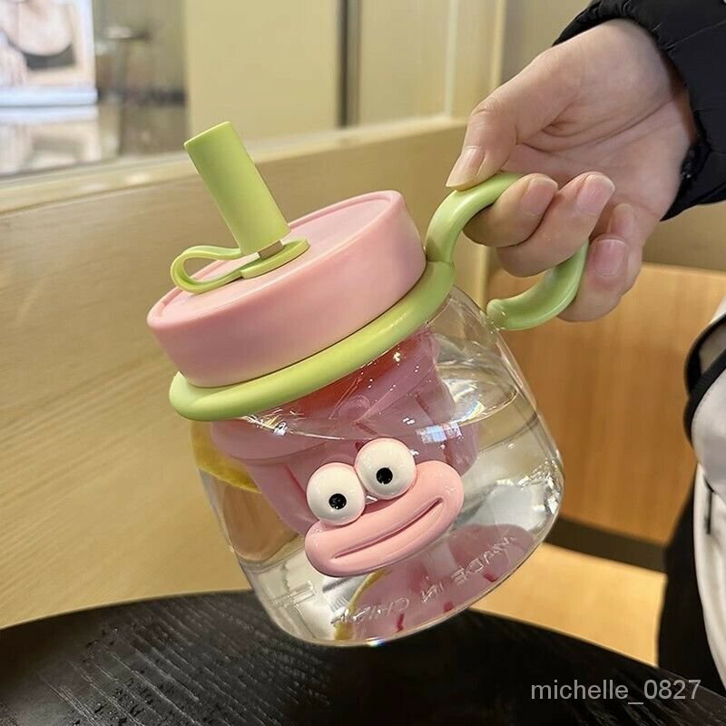 冷水壺 水杯 隨行杯 水杯大容量女生大肚高顔值2024新款水壺夏季可愛吸管杯子 AUBW