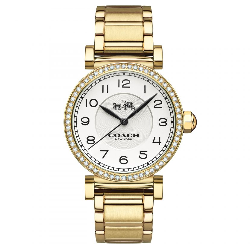 COACH 女錶 32mm 手錶 腕錶 晶鑽錶 14502397 鋼錶帶 女錶 手錶 腕錶 晶鑽錶 香檳金色(現貨)▶指定Outlet商品5折起☆現貨