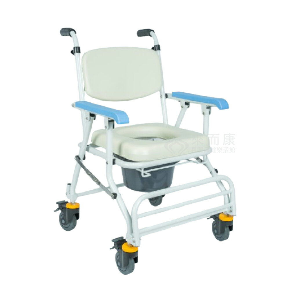 來而康 均佳 鋁合金 可收合 附輪 洗澡便器椅 JCS-208 便器椅 便盆椅 洗澡椅 沐浴椅補助 JCS208